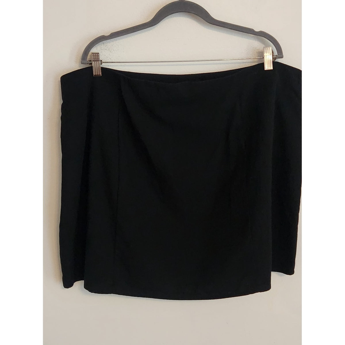 Ava and Viv Black Straight Mini Skirt Side Zipper Size 20