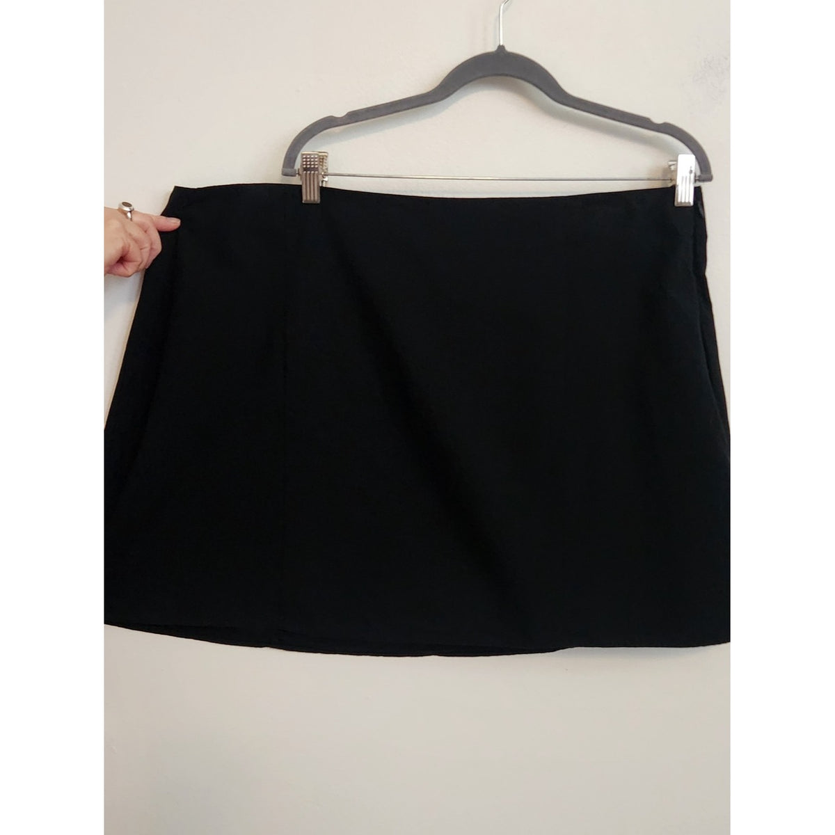 Ava and Viv Black Straight Mini Skirt Side Zipper Size 20