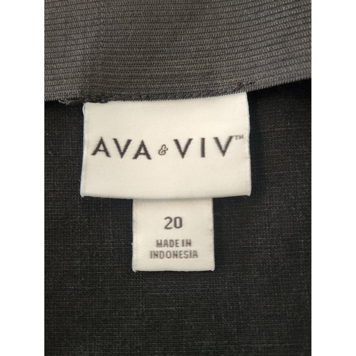 Ava and Viv Black Straight Mini Skirt Side Zipper Size 20