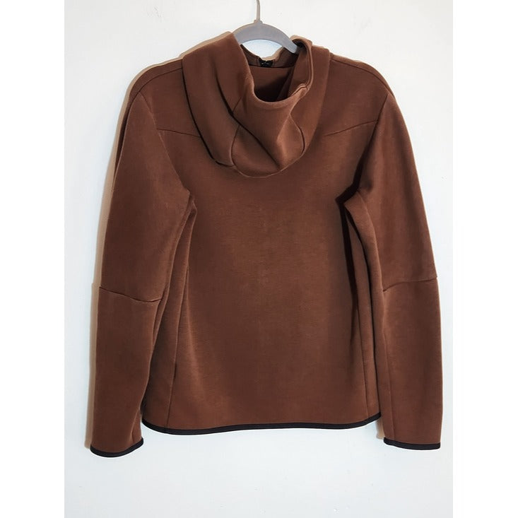 Nike Tech Fleece Brown Full-Zip Hoodie Jacket Size Small