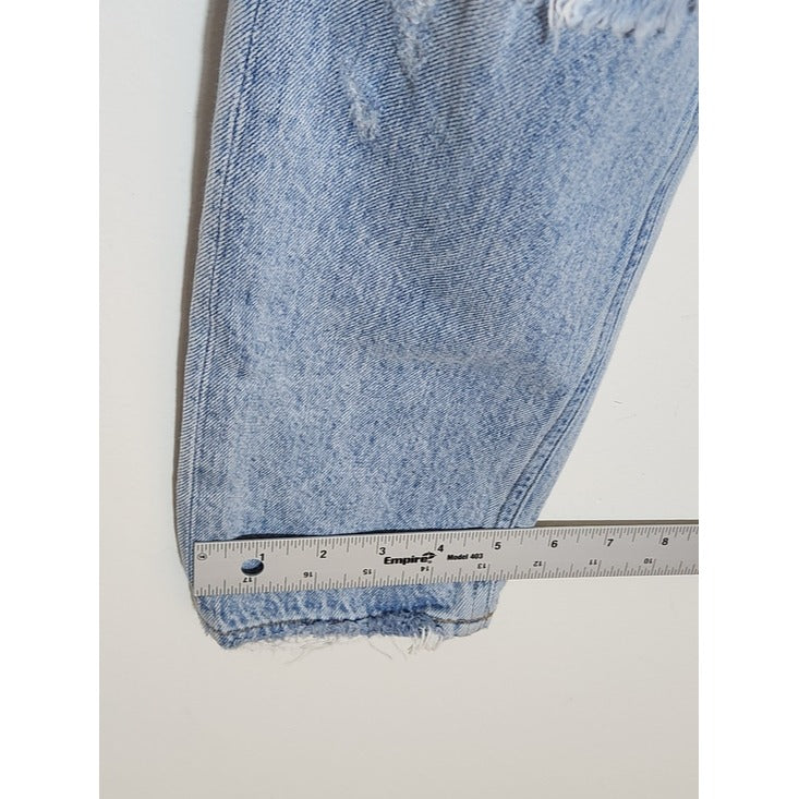 Agolde Light Wash Jamie High Rise Cropped Jeans Size 26