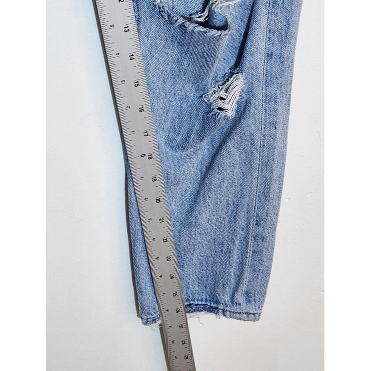 Agolde Light Wash Jamie High Rise Cropped Jeans Size 26
