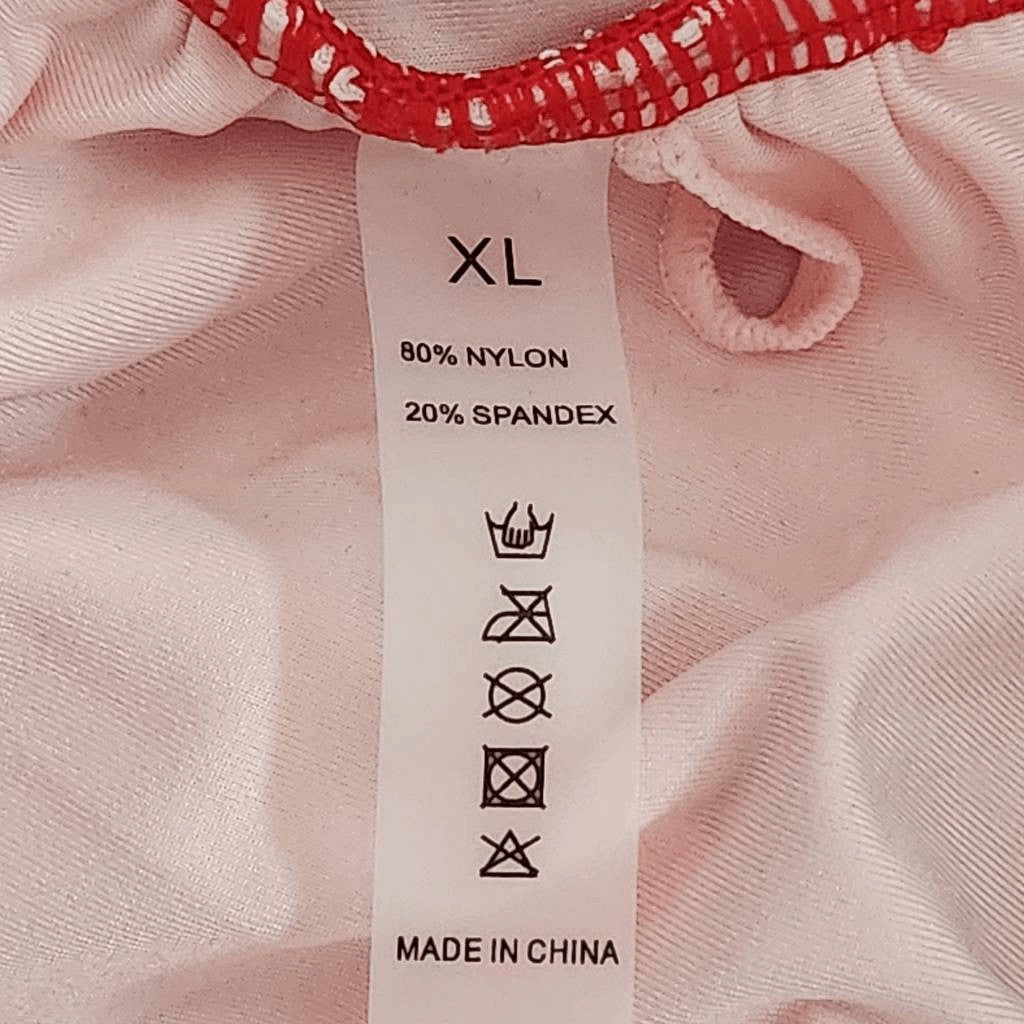 RXRXCOCO Red One-Piece Swimsuit with Ruched Sides NWOT Size XL