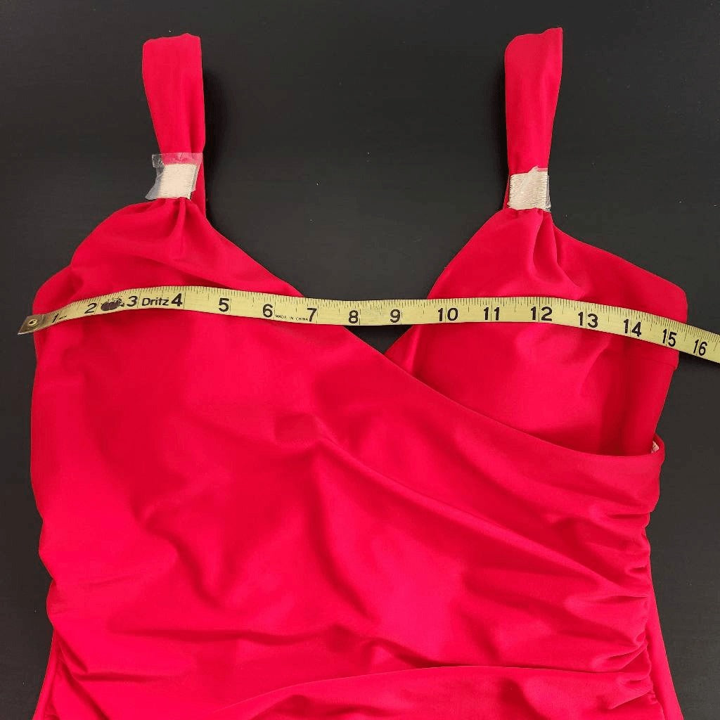 RXRXCOCO Red One-Piece Swimsuit with Ruched Sides NWOT Size XL