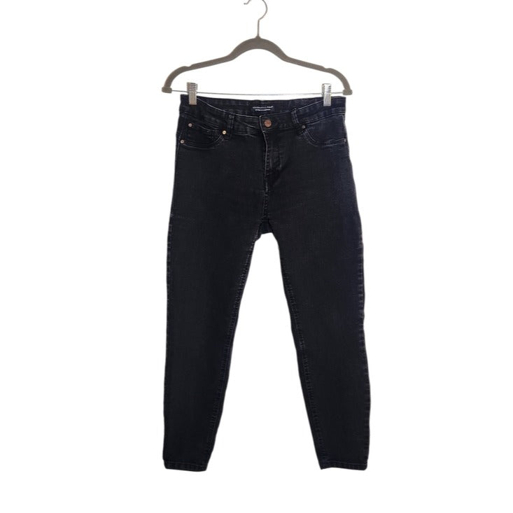 Celebrity Pink Black Skinny Cropped Jeans Size 11/30