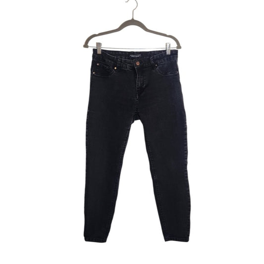 Celebrity Pink Black Skinny Cropped Jeans Size 11/30