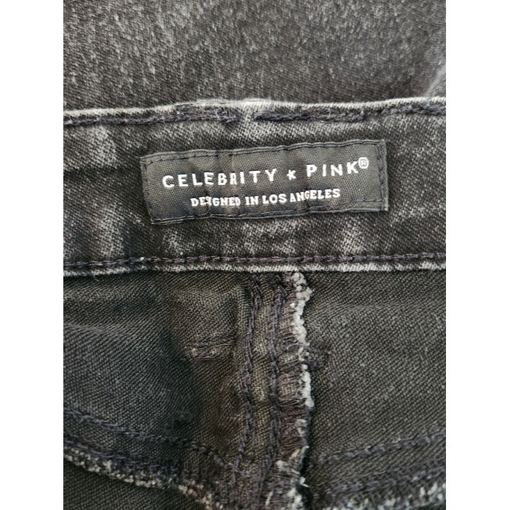 Celebrity Pink Black Skinny Cropped Jeans Size 11/30