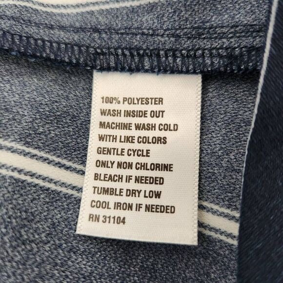 Madison Navy Stripe Wide Leg Pants NWT Size 4 Preppy Striped Dress Pants