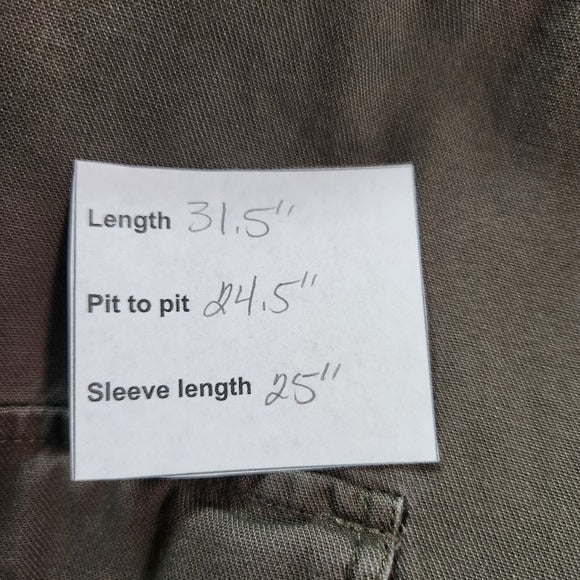 Gap Army Green Casual Snap-Up Shirt Size XL Classic Fit Western Style Shirt