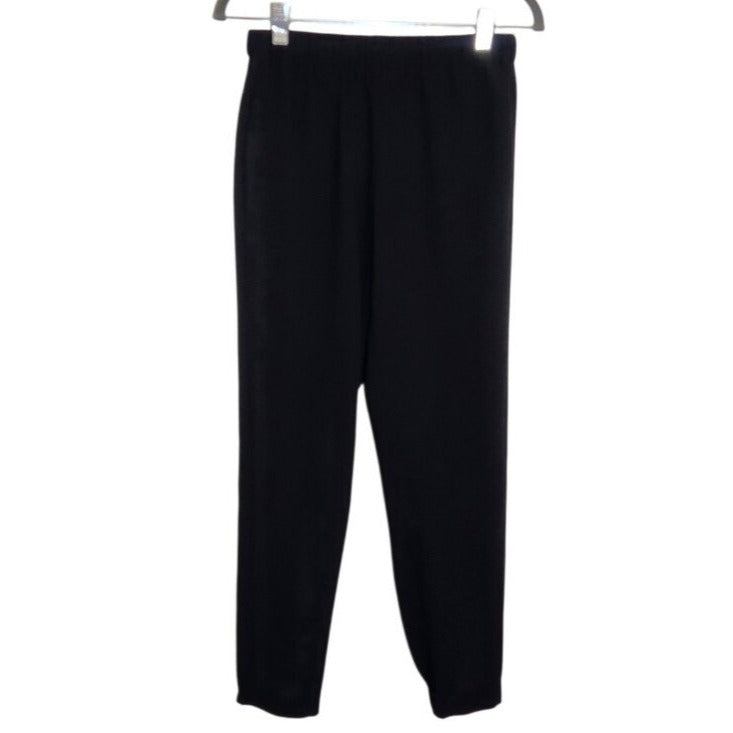 Rachel Roy Black Cropped Dressy Jogger Pants Size XS