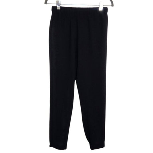 Rachel Roy Black Cropped Dressy Jogger Pants Size XS