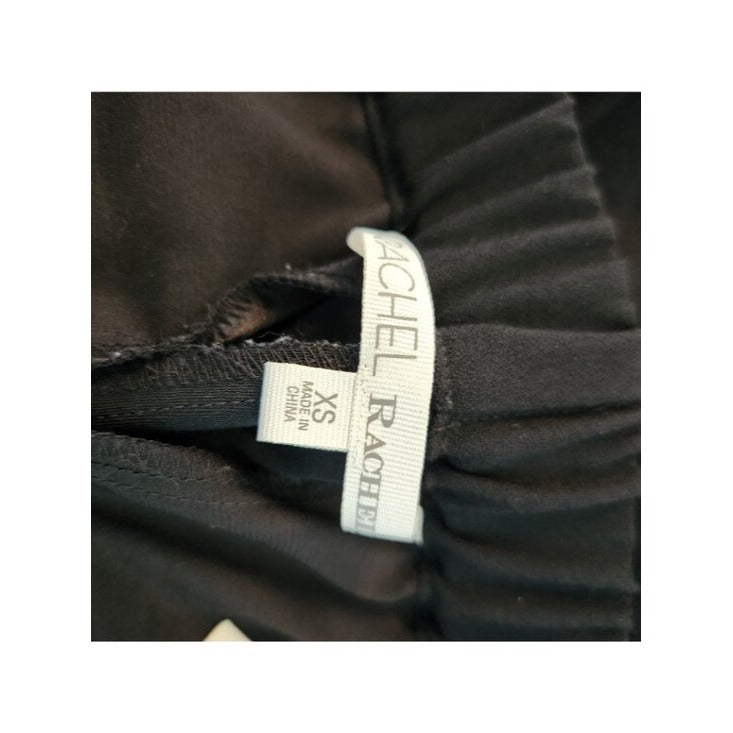 Rachel Roy Black Cropped Dressy Jogger Pants Size XS