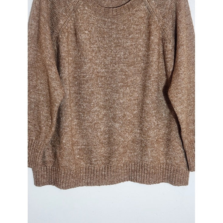 Old Navy Heathered Brown Oversized Fuzzy Sweater Size 2X
