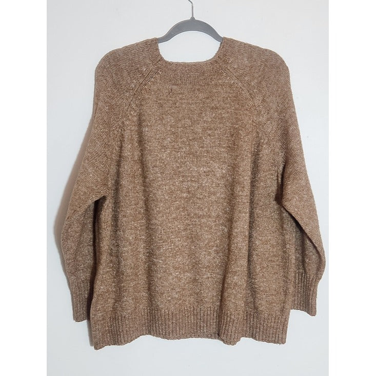 Old Navy Heathered Brown Oversized Fuzzy Sweater Size 2X