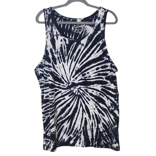 U.S. Vintage Collection Black Tie-Dye Men's Tank Top Size XL New