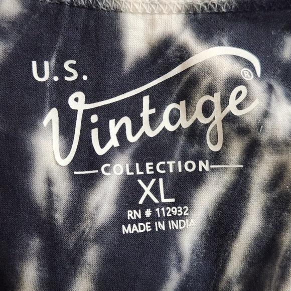 U.S. Vintage Collection Black Tie-Dye Men's Tank Top Size XL New