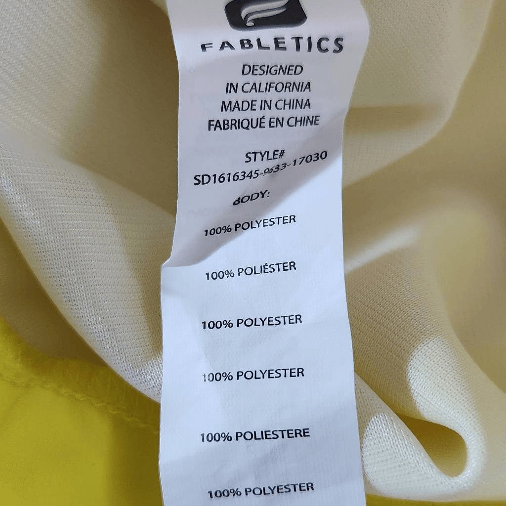 Fabletics Yellow Romper NWT Size Small Lightweight Yellow Activewear Romper