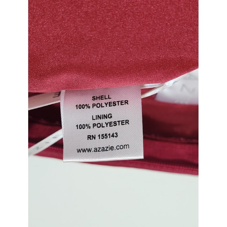 Azazie Wine Burgundy Tess Mother of the Bride Dress Size A10 Medium