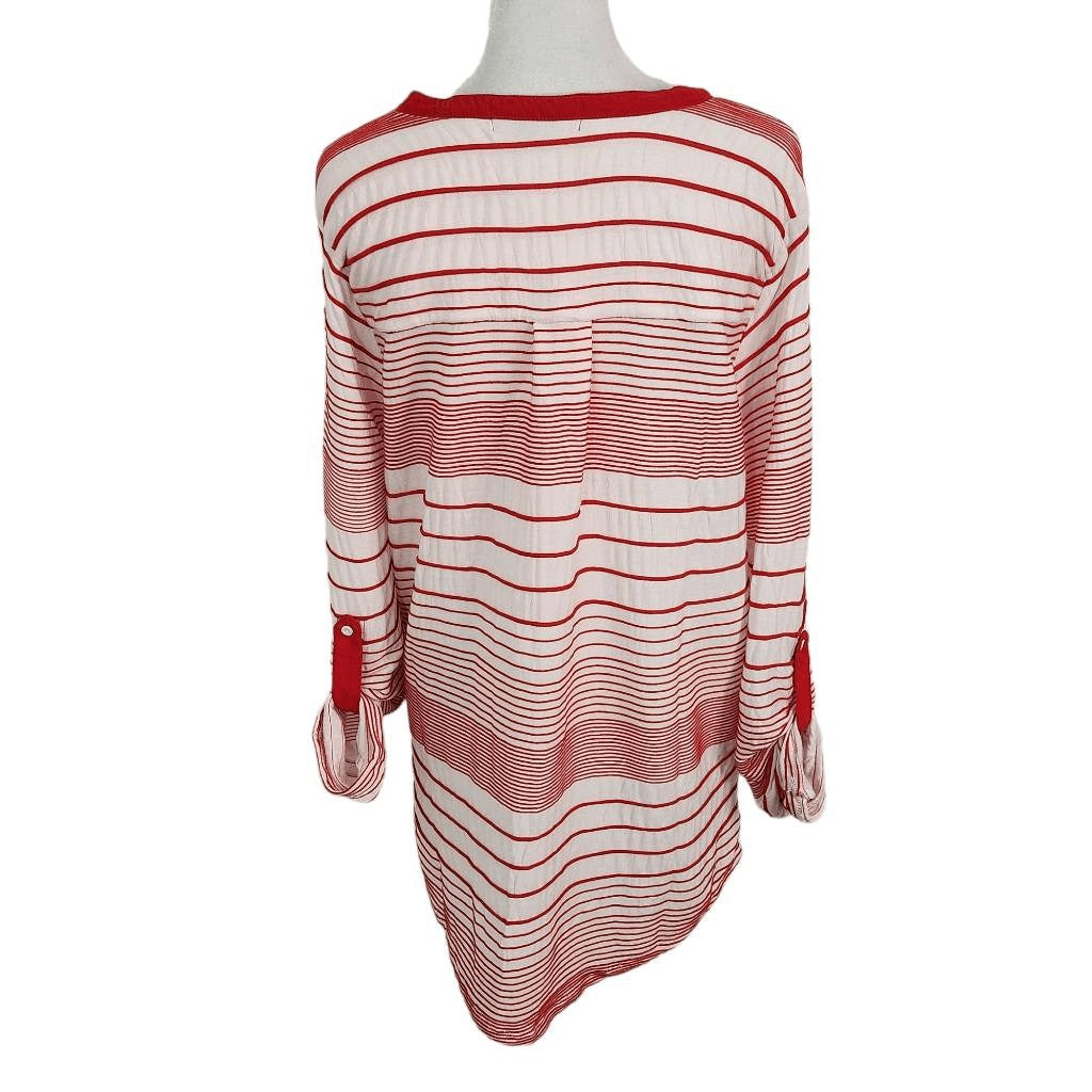 Sanctuary Red and White Stripe Tunic NWT Size Medium Anthropologie Striped Top