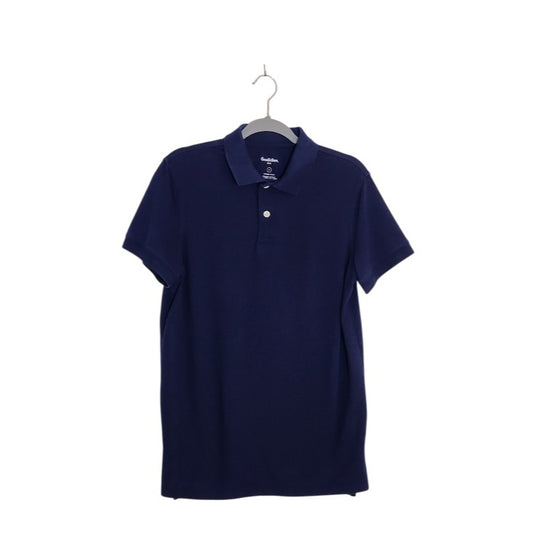 Goodfellow & Co Navy Short Sleeve Polo Shirt Size Medium