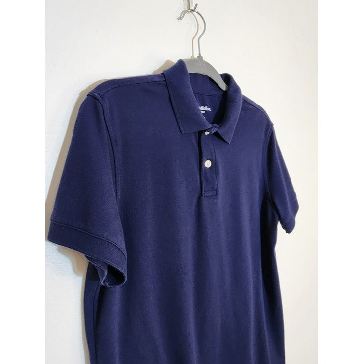 Goodfellow & Co Navy Short Sleeve Polo Shirt Size Medium