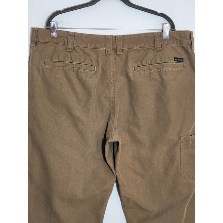 Columbia Mens Regular Fit Brown Pants Size 42x30