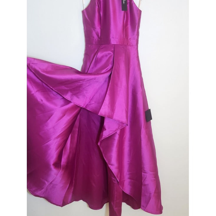 Lulus Magenta High Low Formal Dress Size Large NWT Wedding Guest Dress
