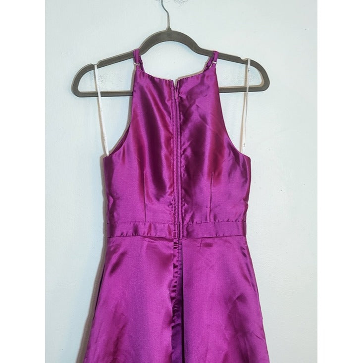 Lulus Magenta High Low Formal Dress Size Large NWT Wedding Guest Dress