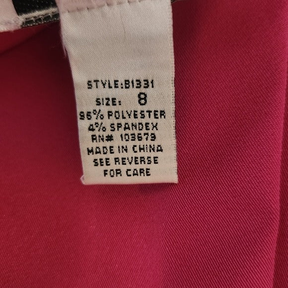 Bob Mackie Women's Fuchsia Dress Pants Size 8, New