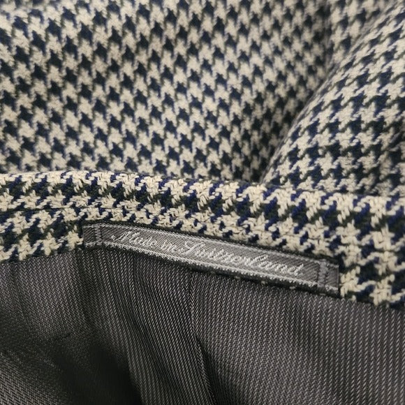 Ermenegildo Zegna Men’s Blazer Size 54L Houndstooth Sport Coat