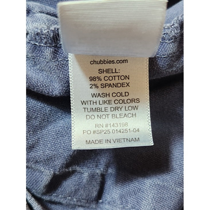 Chubbies Blue Chino Shorts Size 30