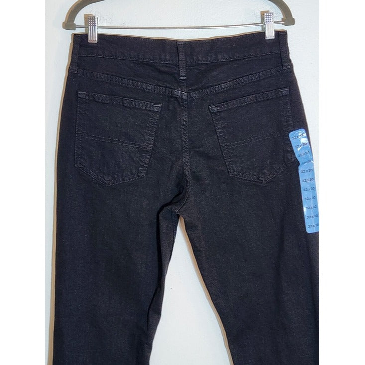 Member's Mark Mens Black Straight Leg Jeans Size 32 x 30 NWOT