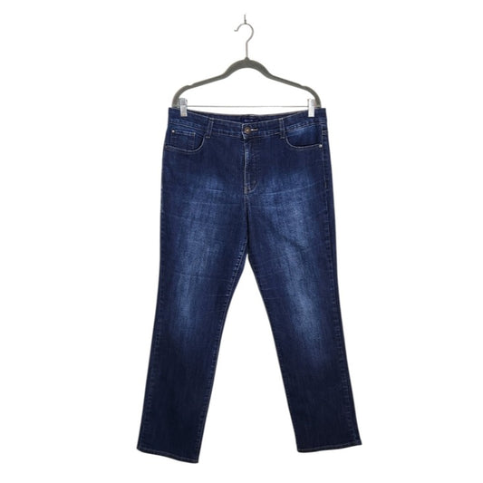 Bandolino Caroline Dark Wash Straight Leg Jeans Size 14