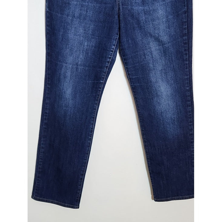 Bandolino Caroline Dark Wash Straight Leg Jeans Size 14