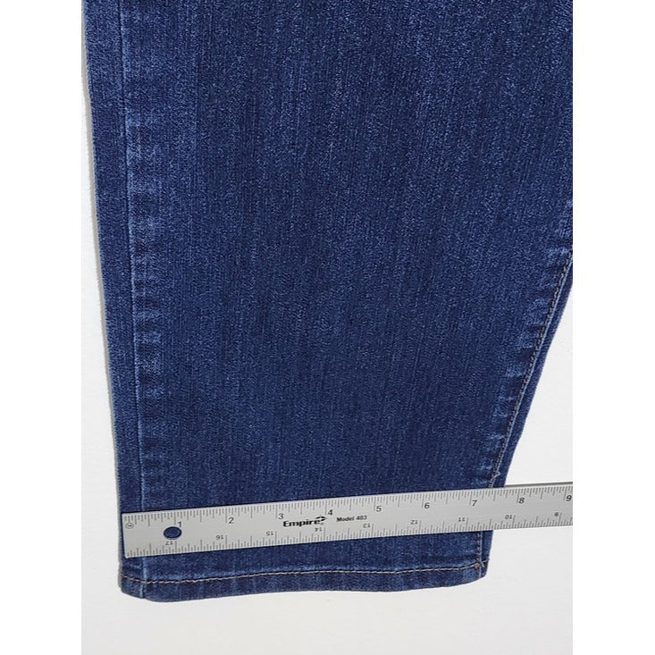 Bandolino Caroline Dark Wash Straight Leg Jeans Size 14