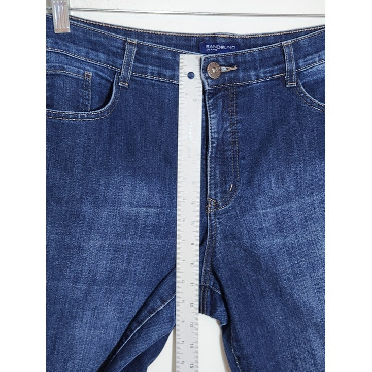 Bandolino Caroline Dark Wash Straight Leg Jeans Size 14