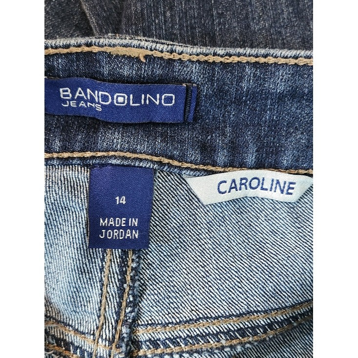 Bandolino Caroline Dark Wash Straight Leg Jeans Size 14