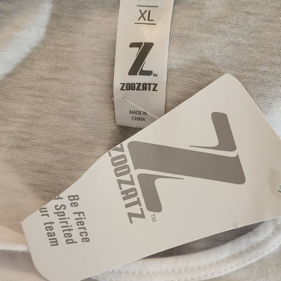 Zoozatz Cropped White Iowa Graphic Tank Top Sz XL Iowa Hawkeyes Tank Top New