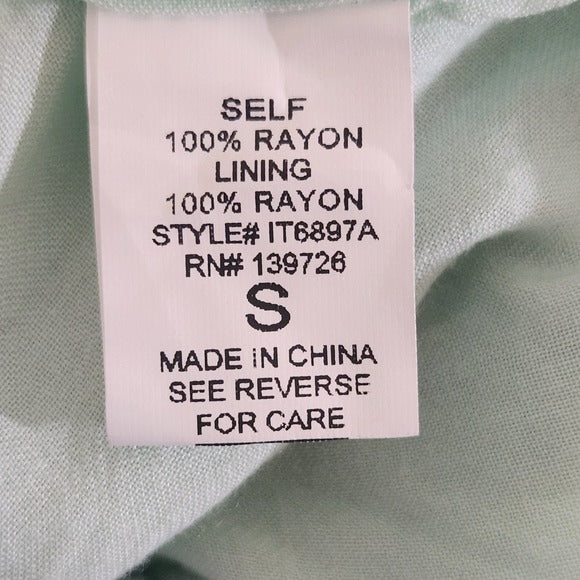 Honey Punch Mint Green Sleeveless Lace Trim Crop Top NWT Sz Small Green Boho Top
