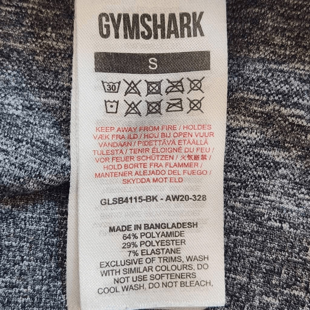 Gymshark Gray Sports Bra Size Small Gym Shark Gray and Black Sports Bra