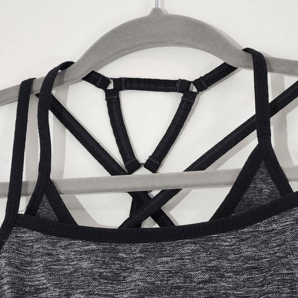Gymshark Gray Sports Bra Size Small Gym Shark Gray and Black Sports Bra