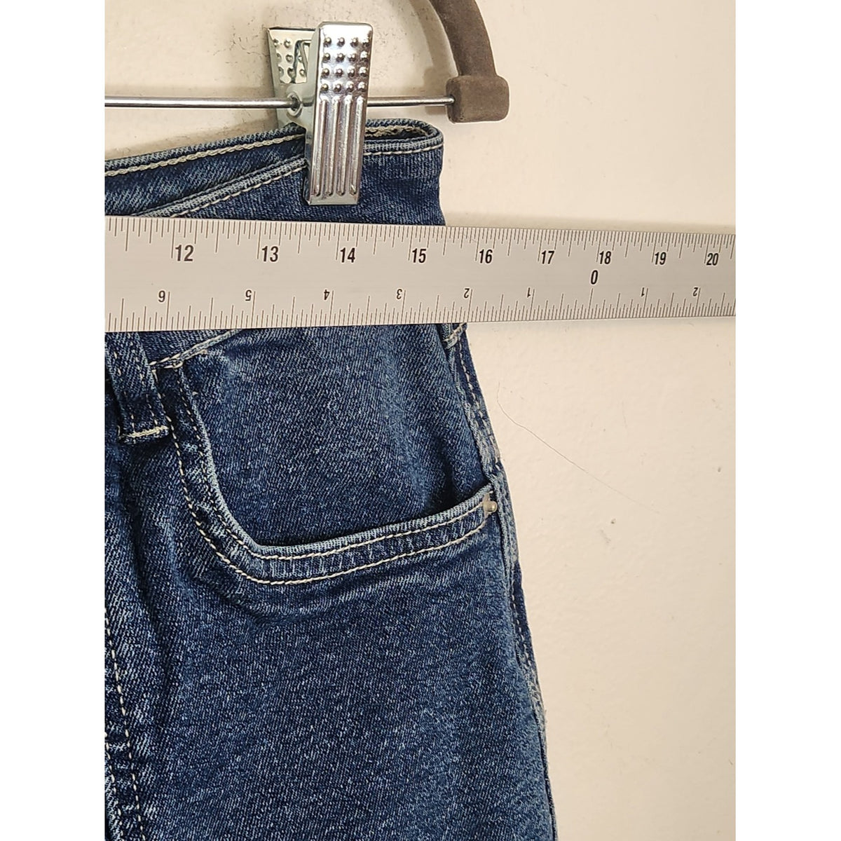 Vanilla Star Medium Wash Relaxed Fit Cargo Utility Jeans Size 9