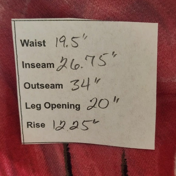 Pyramid Collection Pink Floral Boho Wide Leg Pants with Asymmetrical Hem Size 1X