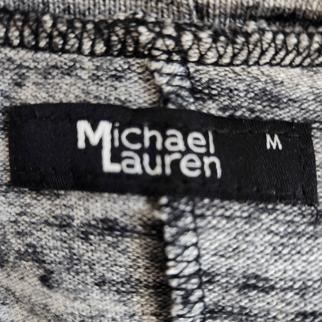 Michael Lauren Gray Long Sleeve Knit Dress NWT Size Medium Gray Shift Dress
