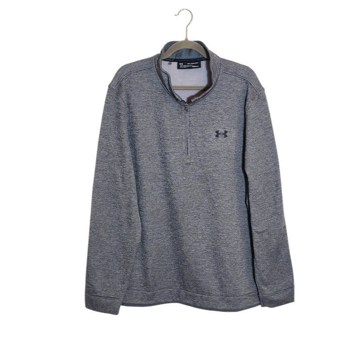 Under Armour Gray Quarter Zip Golf Pullover Size 2XL