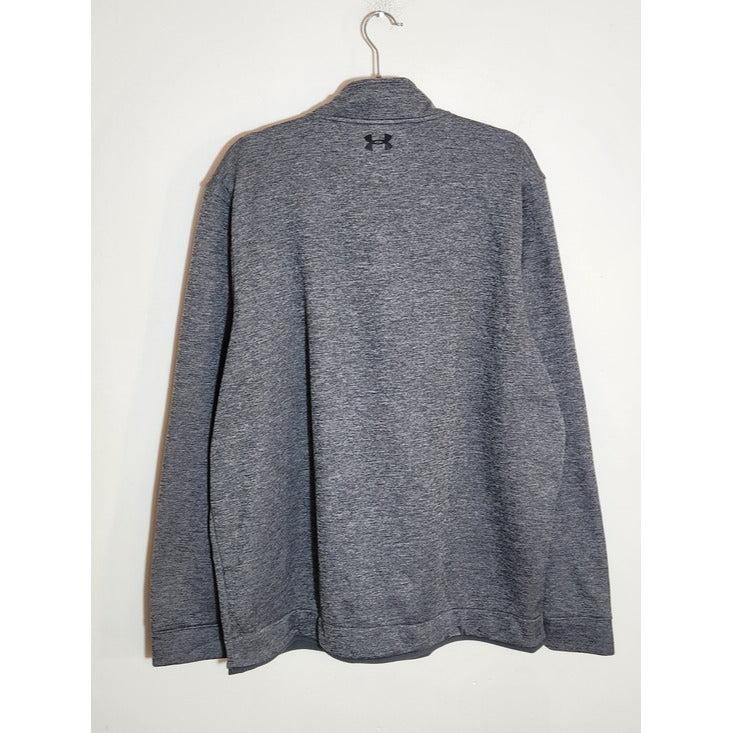 Under Armour Gray Quarter Zip Golf Pullover Size 2XL
