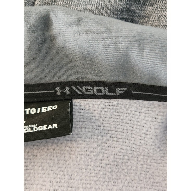 Under Armour Gray Quarter Zip Golf Pullover Size 2XL