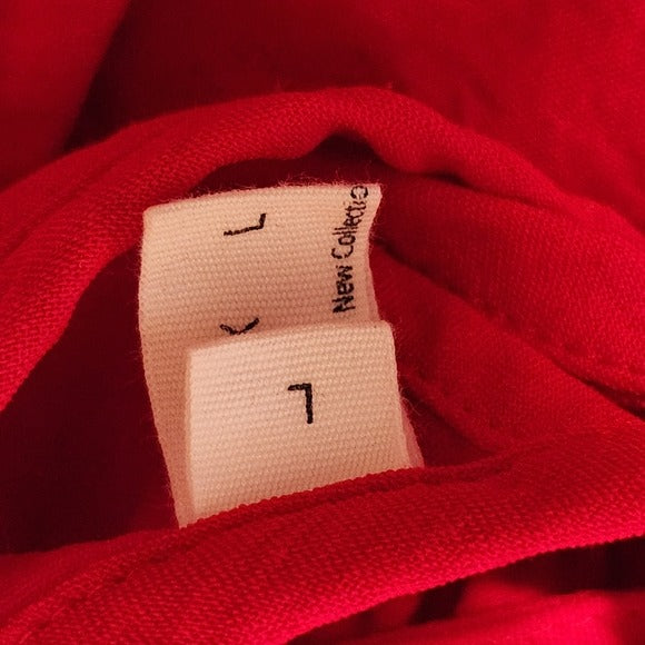 Exlura Red Tiered Mini Dress with Open Back Size Large