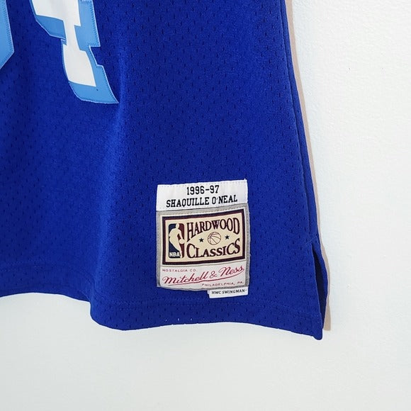 Mitchell & Ness Blue LA Lakers Shaquille O'Neal #34 Swingman Jersey Size Large