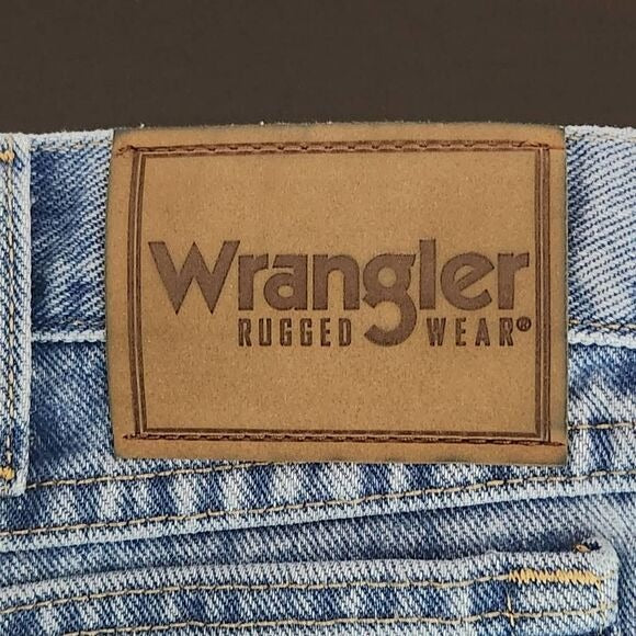 Wrangler Men's Light Wash Straight Leg Jeans Size 40 X 34 Straight Leg Denim
